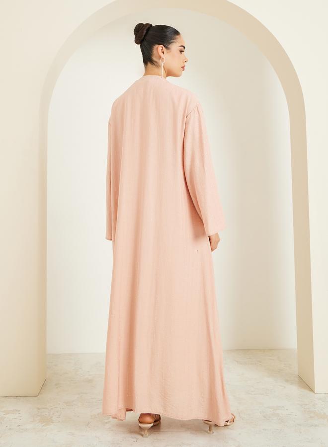 ستايلي عباية سادة مرصعة بالاحجار - Image 4